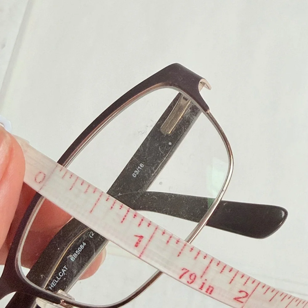 Bebe Hellcat BB5064 Brown Leopard Print Semi Rimless Eyeglasses Frames ONLY